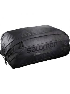 Сумка-баул сумка-рюкзак Salomon 45 л, см, ручная кладь, отделение для мокрых вещей, водонепроницаемая, ультралегкая, с увеличением объема черный