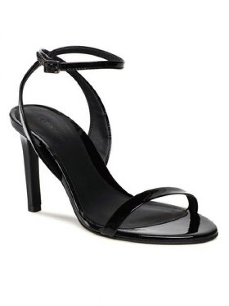Sandale cu toc stiletto Calvin Klein negru
