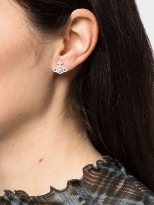 Ohrring mit kristallen Vivienne Westwood silber