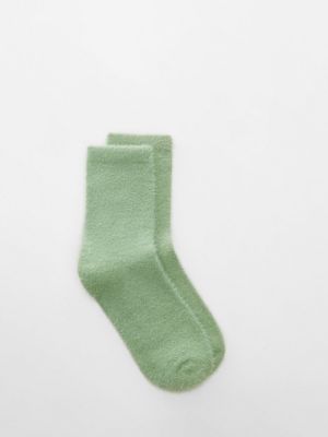 Носки Peluso до щиколотки Mango зеленый