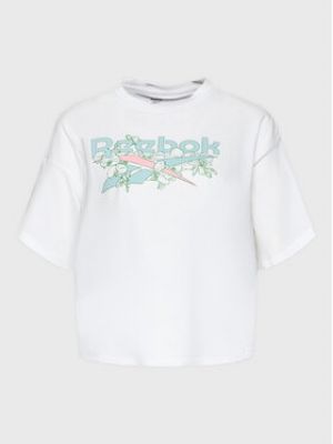 T-shirt large Reebok blanc