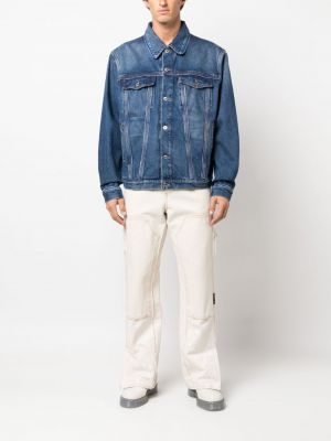 Jeansjacke mit reißverschluss Off-white
