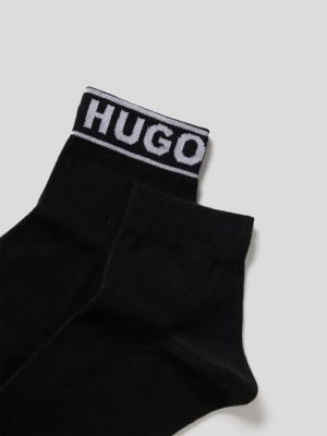 Носки с принтом Hugo черные