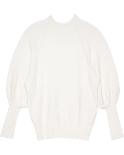 Jersey ajustado de punto de tela jersey Apparis blanco