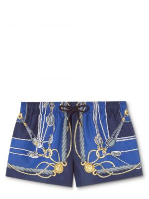 Kratke hlače s printom Versace plava