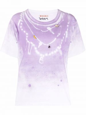 Camiseta con apliques Marni blanco