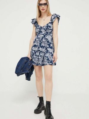 Mini haljina Abercrombie & Fitch plava