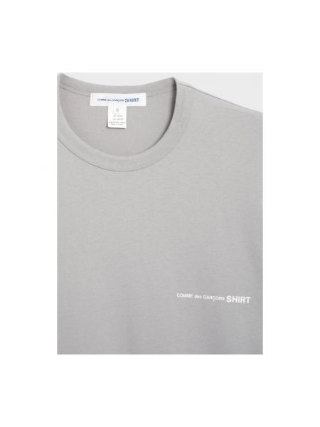 Camiseta de algodón elegante oversized Comme Des Garçons gris