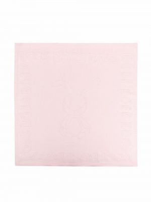 Różowa dzianinowa torba żakardowa Boss Kidswear