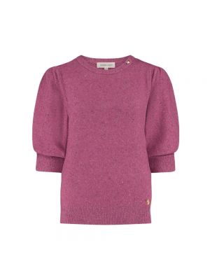 Sweter z okrągłym dekoltem Fabienne Chapot różowy