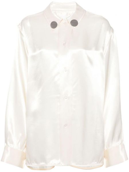 Chemise longue avec applique Jil Sander blanc