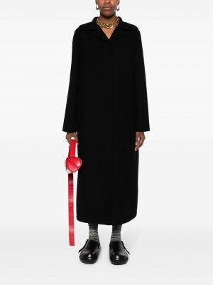 Kašmírový kabát Jil Sander černý