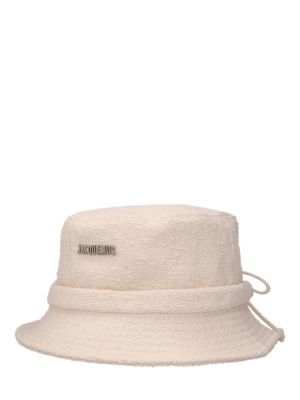 Chapeau en coton Jacquemus blanc