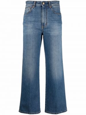 Høy midje flared jeans Victoria Beckham blå