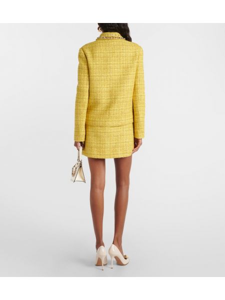 Giacca in tweed Valentino giallo
