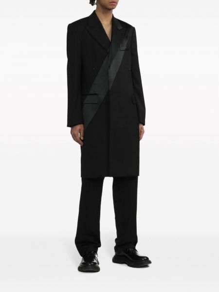 Dryžuotas paltas Helmut Lang juoda