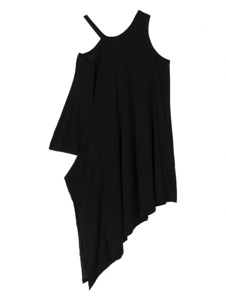 Drapiruotas asimetriškas palaidinė be rankovių Yohji Yamamoto juoda