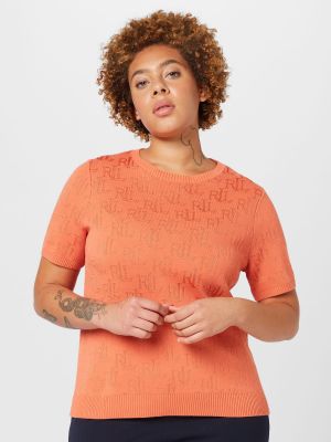 Megztinis Lauren Ralph Lauren Plus oranžinė