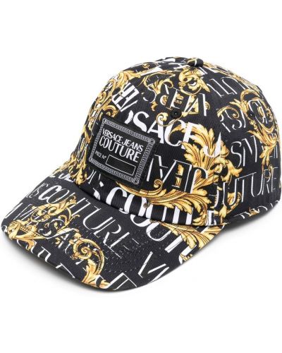 Trykt cap Versace Jeans Couture svart