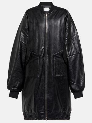 Kunstnahast oversized nahast bomber jakk The Frankie Shop must