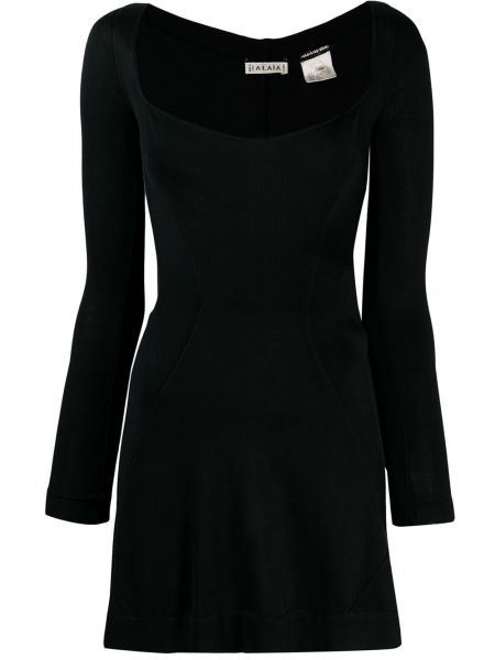 Mini šaty Alaïa Pre-owned, černá