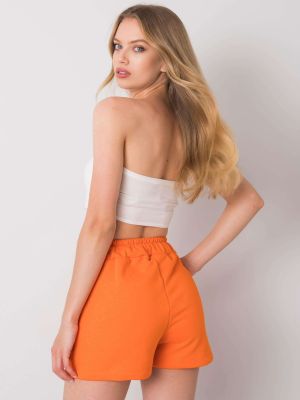 Kraťasy Fashionhunters oranžové