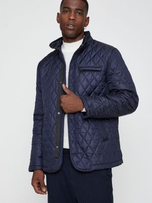 Dygsniuotas paltas su kišenėmis Koton mėlyna