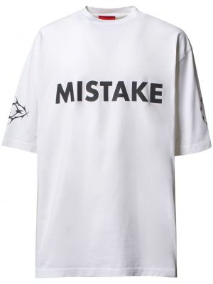 Βαμβακερή μπλούζα A Better Mistake λευκό