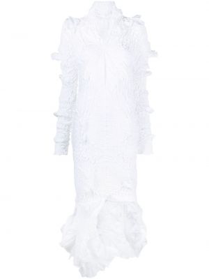 Midi šaty Feben bílé