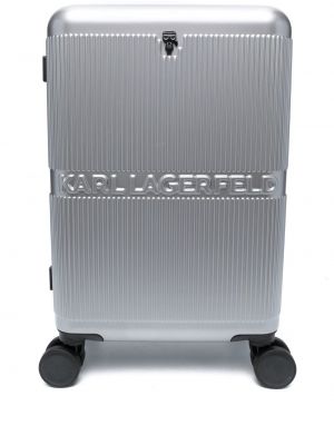 Bőrönd Karl Lagerfeld ezüstszínű