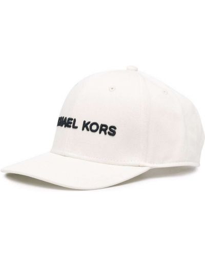 Gorra con bordado Michael Kors blanco