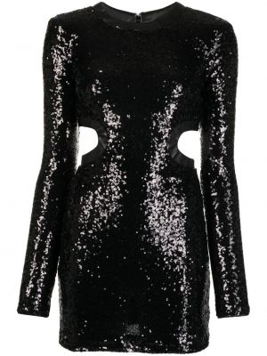 Vestito con paillettes Staud nero