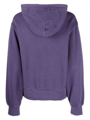 Kokvilnas kapučdžemperis ar izšuvumiem Carhartt Wip violets
