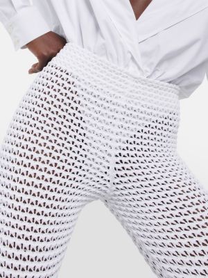 Pantalones de punto Alaïa blanco