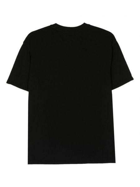 Bavlněné tričko s potiskem Nahmias černé