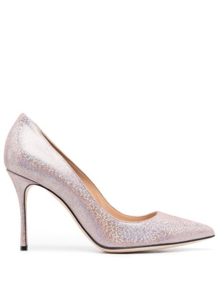 Полуотворени обувки Sergio Rossi розово