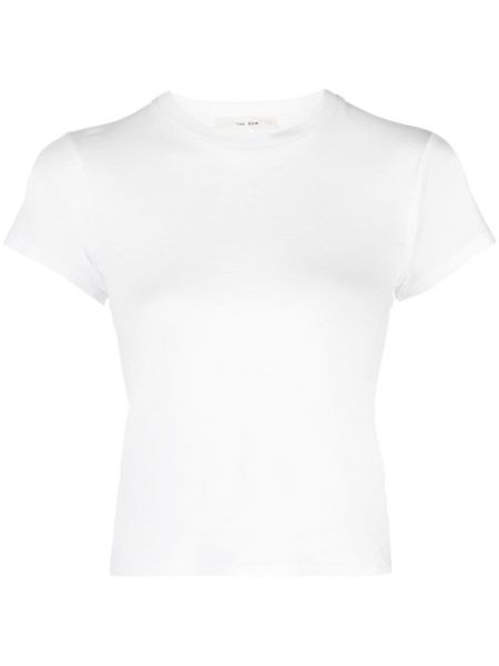 Βαμβακερή μπλούζα The Row λευκό