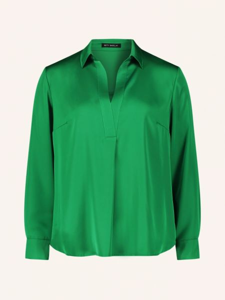 Атласная блузка Betty Barclay зеленая
