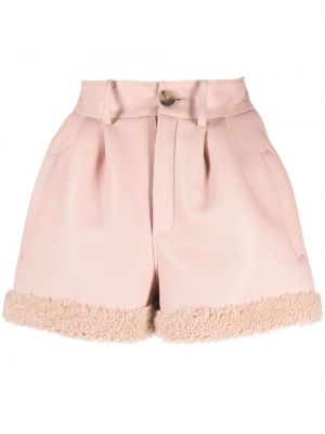 Leder shorts The Mannei pink
