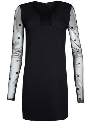 Koktel haljina od tila Givenchy crna