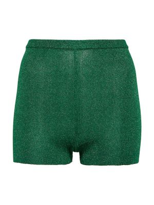 Pantaloni scurți cu talie înaltă Valentino verde