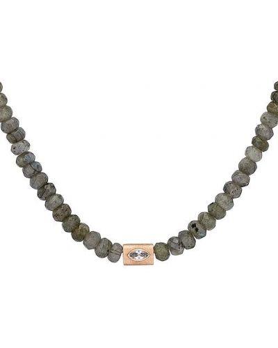 Collier avec pierres découratives Joy Dravecky Jewelry gris