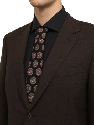 Шерстяной галстук Gucci черный