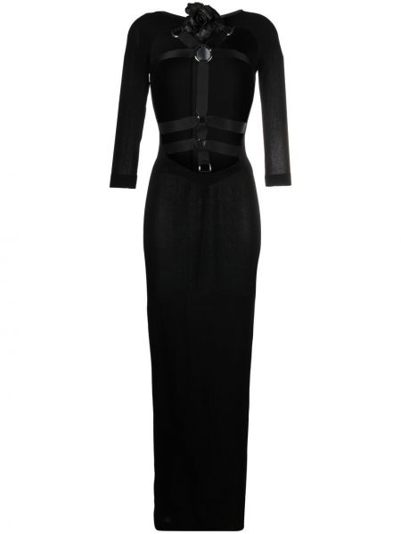 Μάξι φόρεμα Roberto Cavalli μαύρο