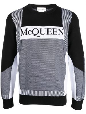 Пуловер с принт Alexander Mcqueen черно
