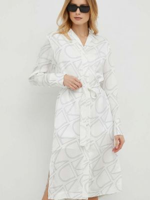 Mini haljina oversized Calvin Klein bijela