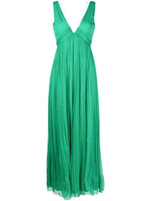 Плисирана вечерна рокля от тюл Nissa зелено