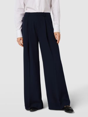Spodnie relaxed fit Lauren Ralph Lauren niebieskie