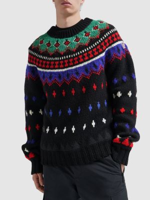 Suéter de lana Moncler Grenoble negro