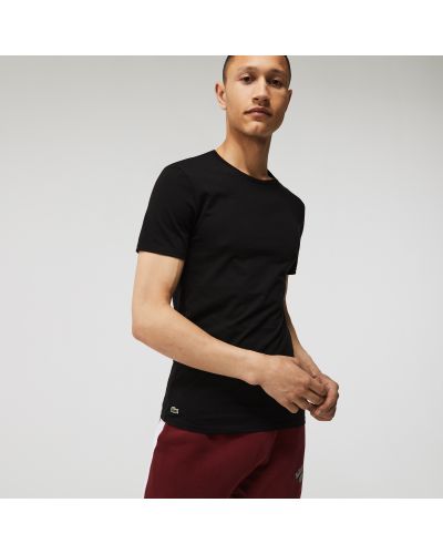 Набор домашних футболок Lacoste Crew Neck черная